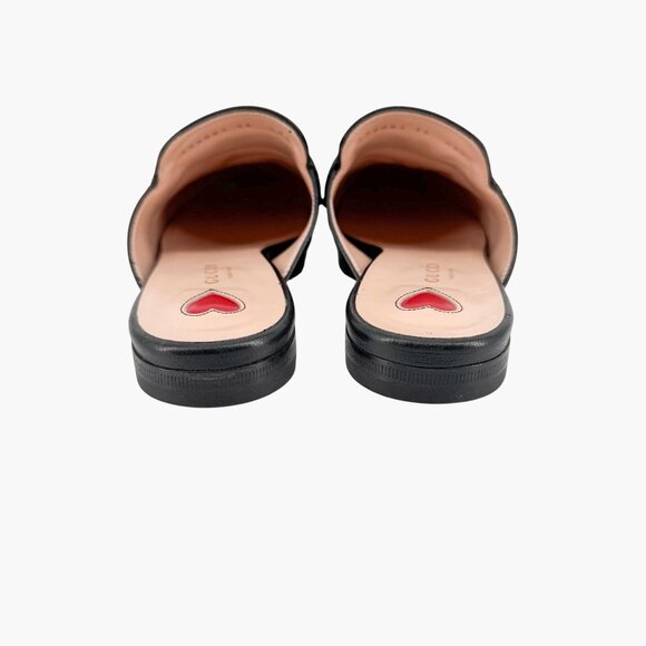 Gucci Princetown Web Stripe Horsebit Loafer Mule Size 36 US 6 Black Leather Flat - Picture 7 of 14